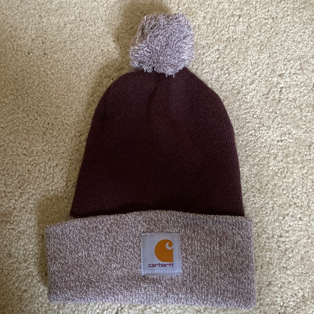 Carhartt purple beanie hat womens